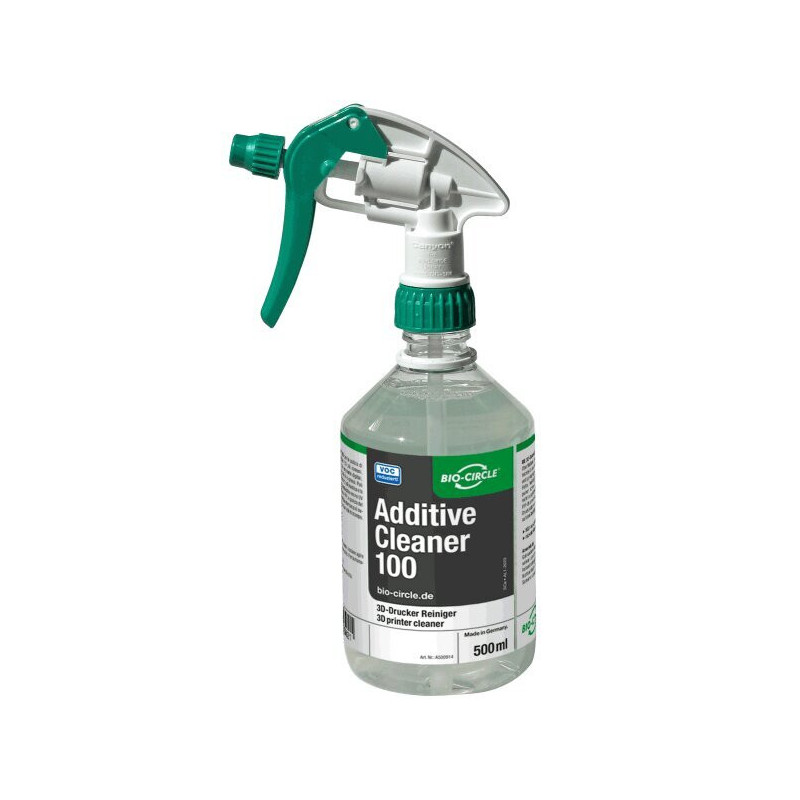 BIO CIRCLE Additive cleaner  100  3D drukas printeru virsmas tīrītājs 500 ml smidzinātājs