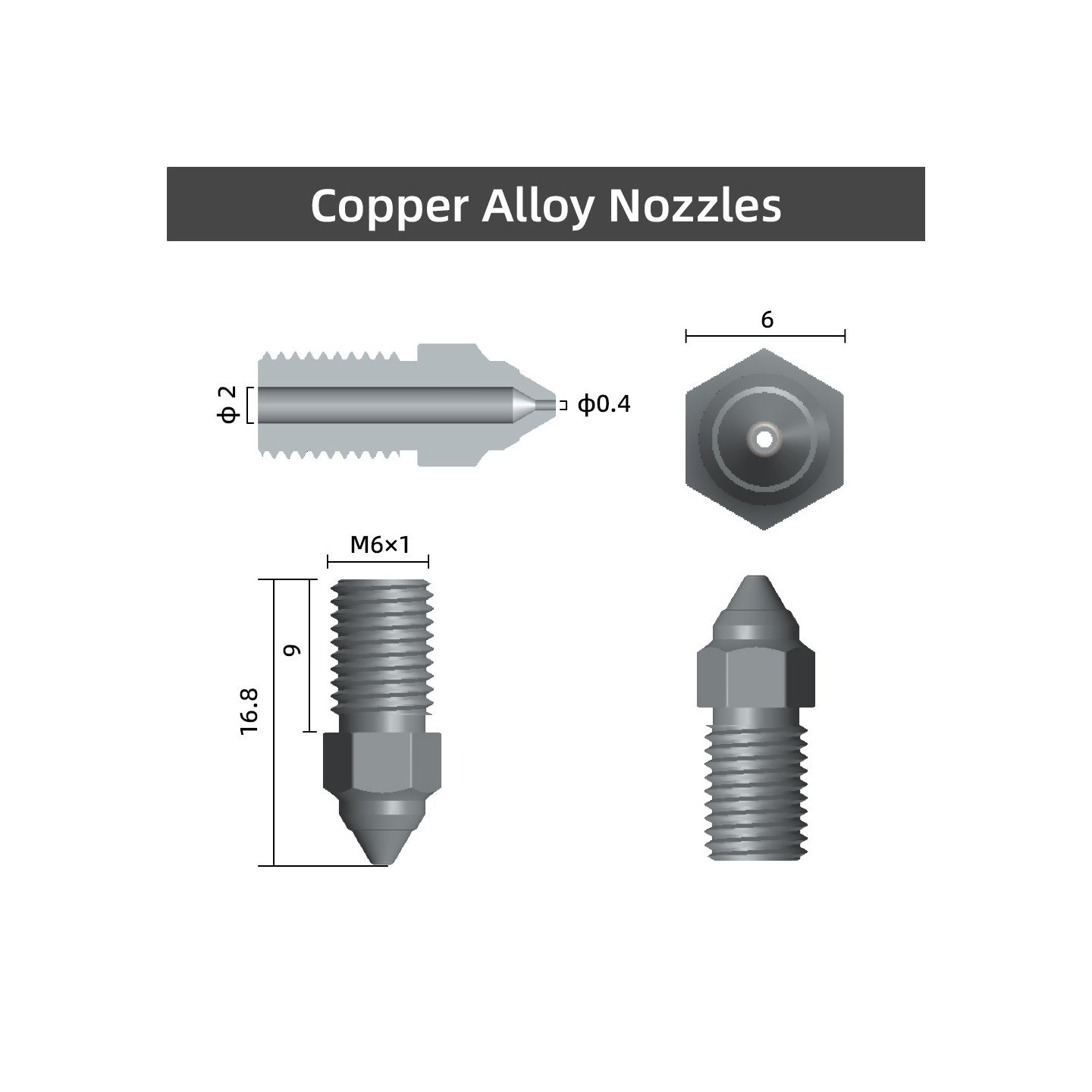 Creality 3D High-speed Nozzle Kit
