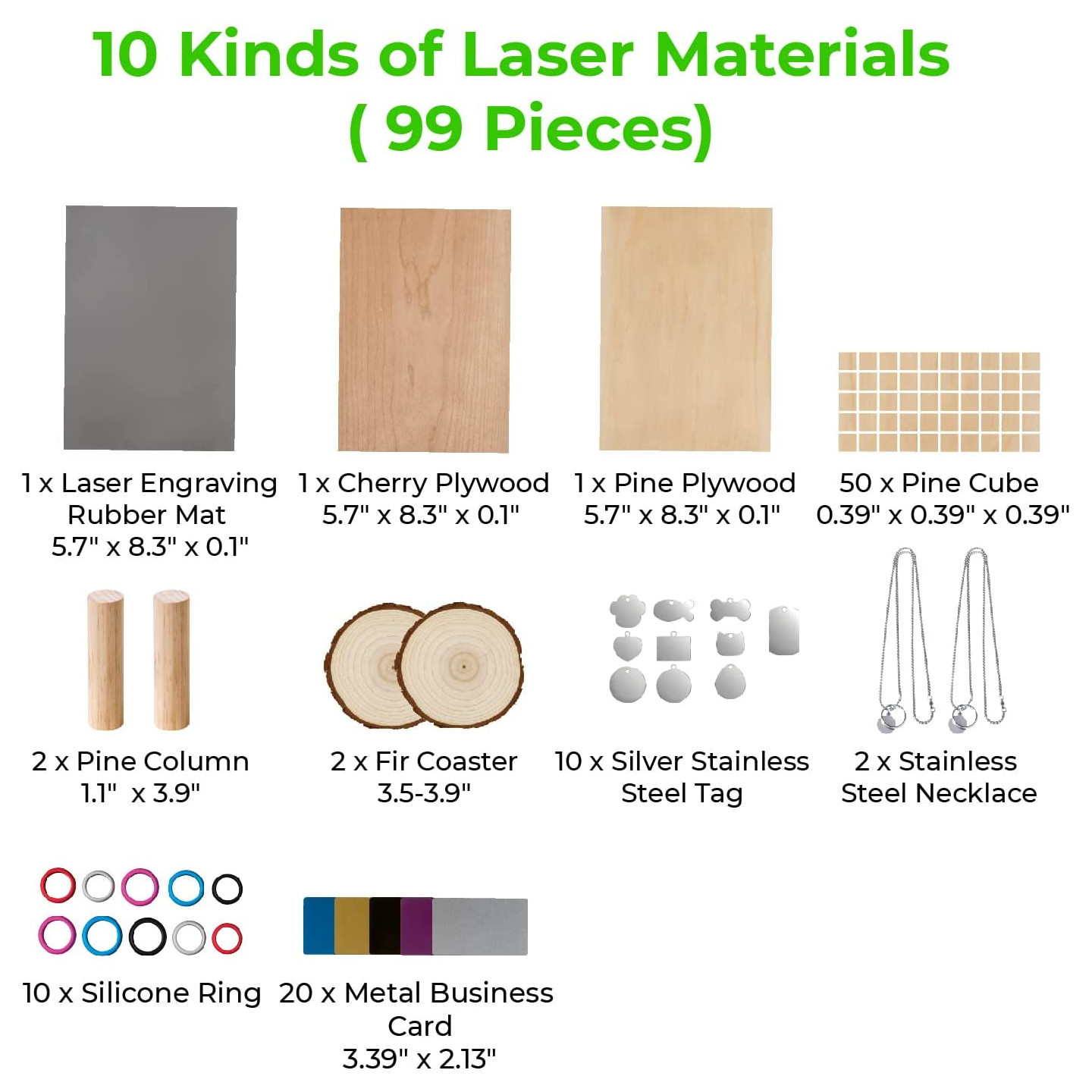 xTool Laser Material Pack