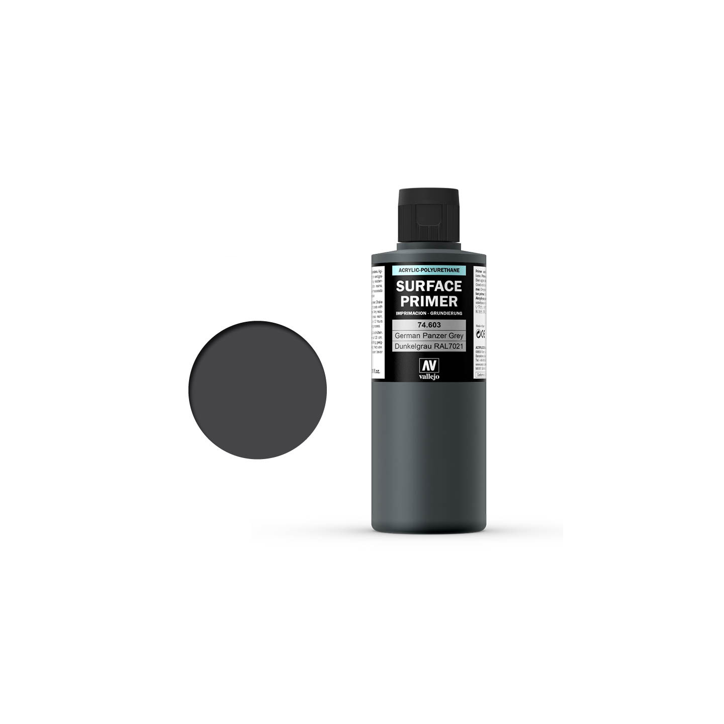 Vallejo Acrylic Primer German Panzer Grey 60 ML