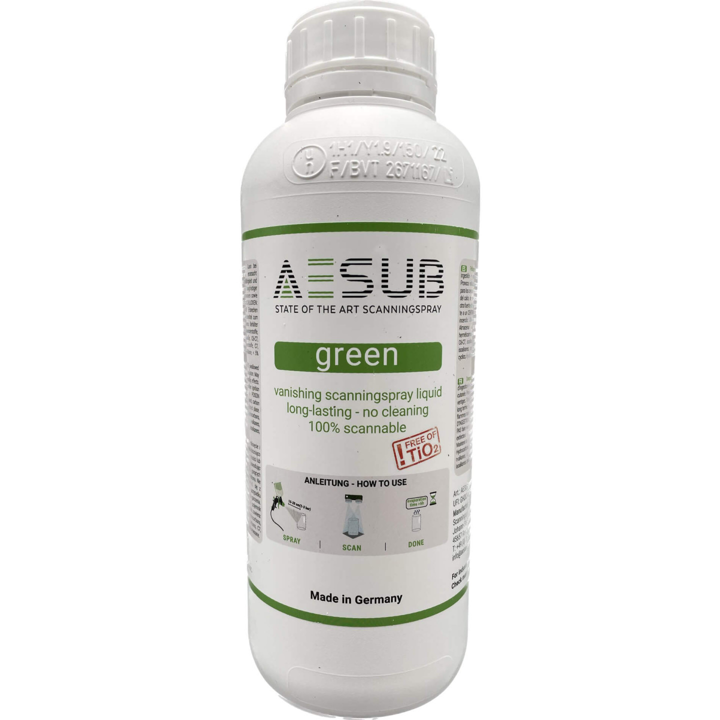AESUB Green - Spray Gun Solution Scanning Spray - 1000 ml