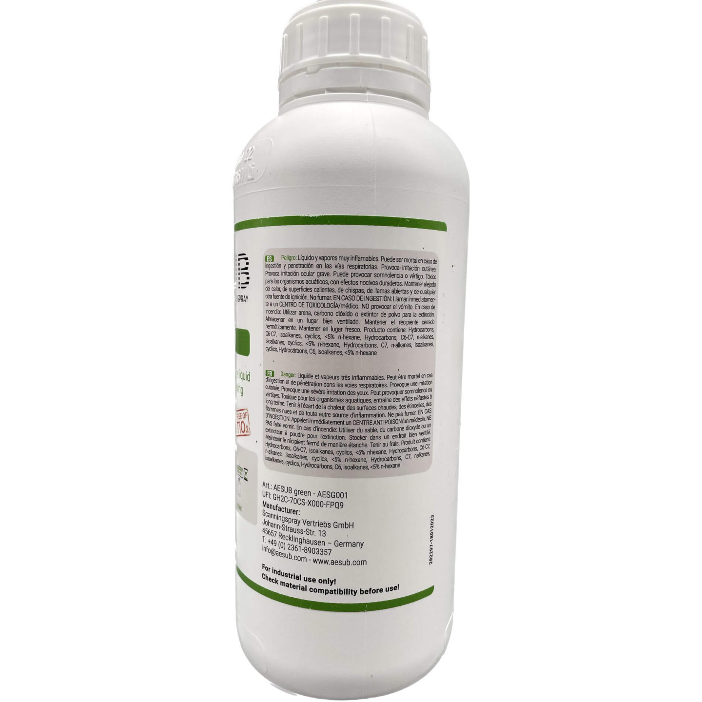 AESUB Green - Spray Gun Solution Scanning Spray - 1000 ml