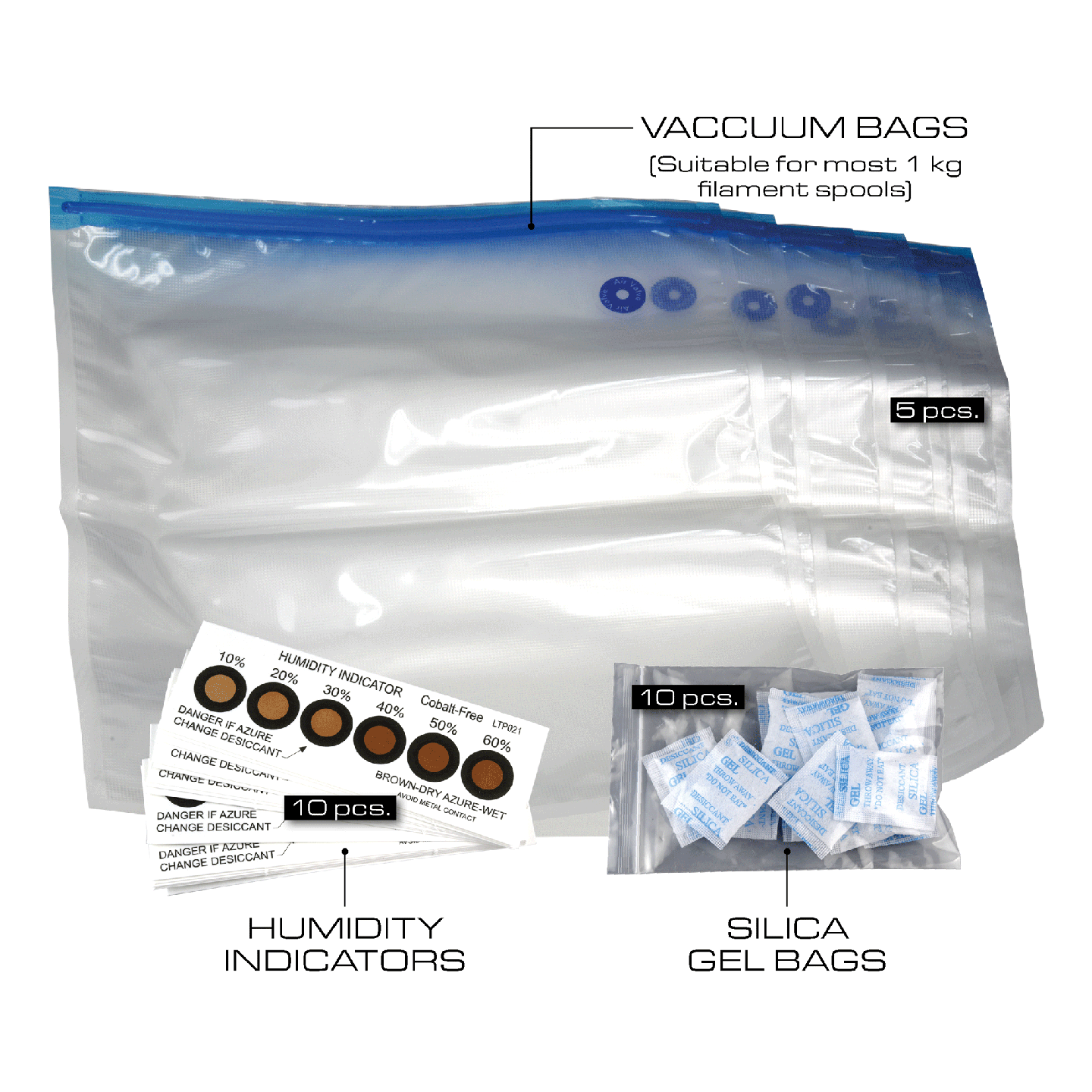 PrimaCreator Filament Storage Bags - 5-pack
