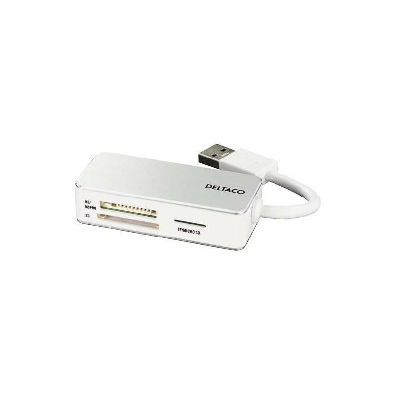 Deltaco USB 3.1 Card Reader - 3-slot