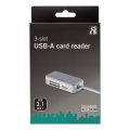 Deltaco USB 3.1 Card Reader - 3-slot