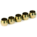 Micro Swiss Spare 4mm brass Compression Sleeves (Pack of 5)