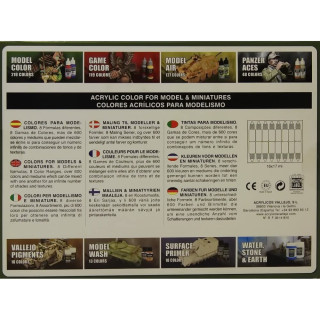 Vallejo Acrylic Model Color Set U.S.A Basic (16)