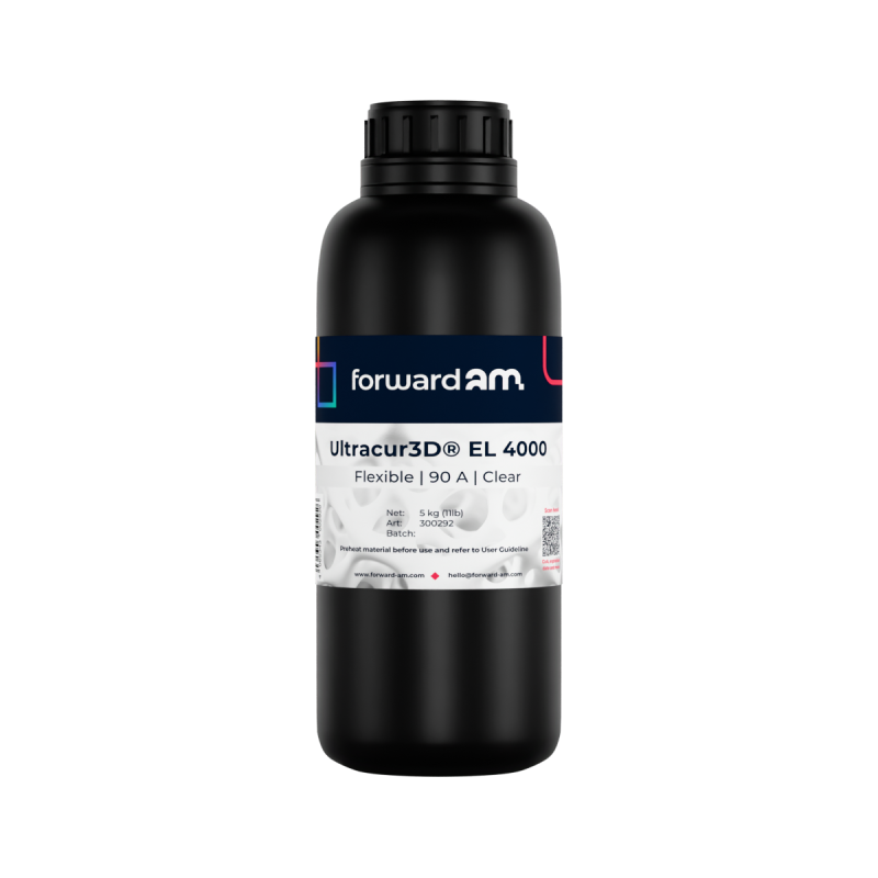 Forward AM Ultracur3D Flexible UV Resin EL 4000 - 1 kg - Clear