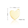 xTool Heart-Shaped Pendant - Gold, Silver, & Rose Gold - 30pcs