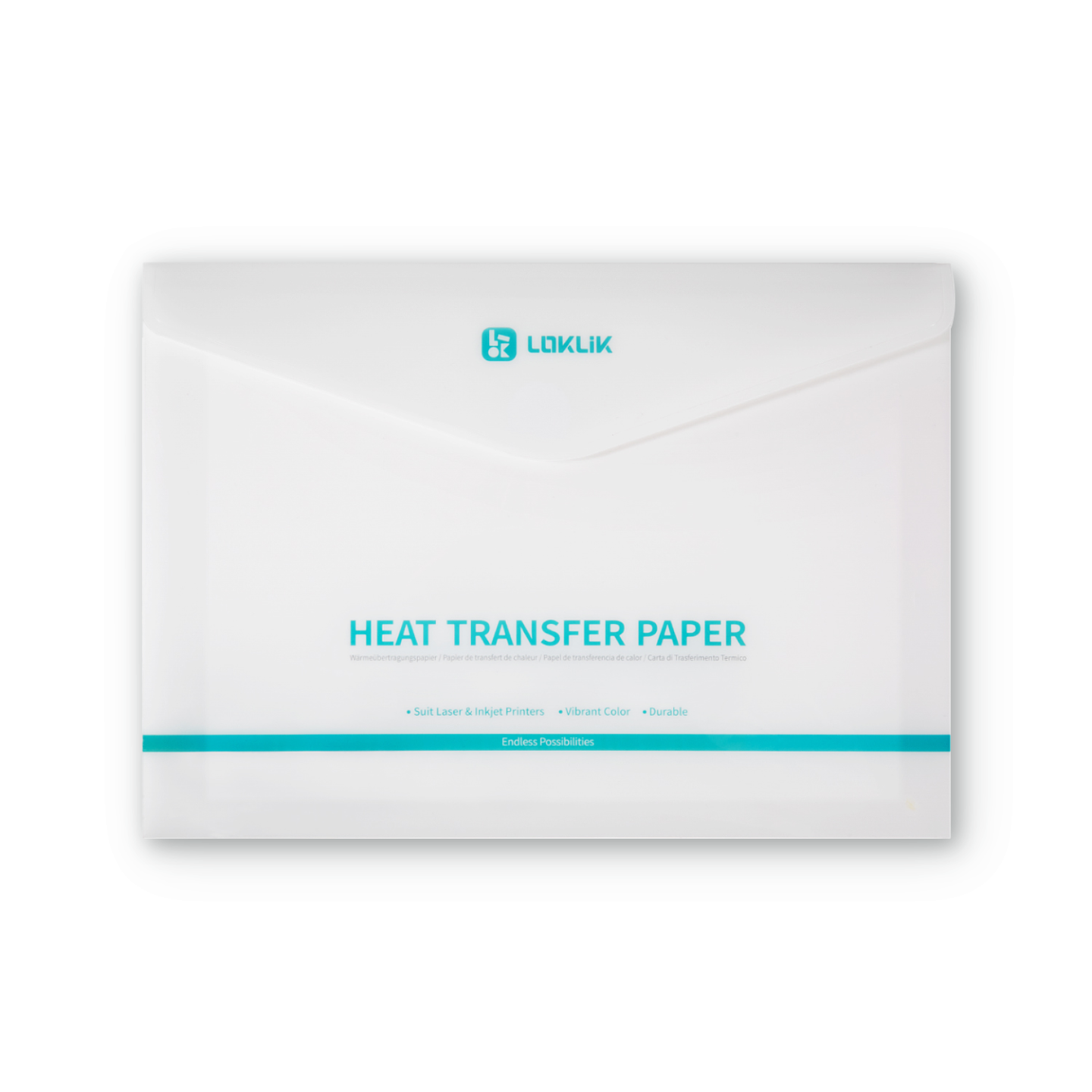 LOKLiK Heat Transfer Paper Sheet - Light - 8-pack