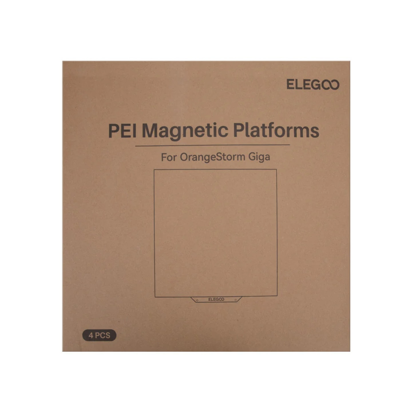 OrangeStorm Giga PEI Magnetic Platform Kit(4PCS)