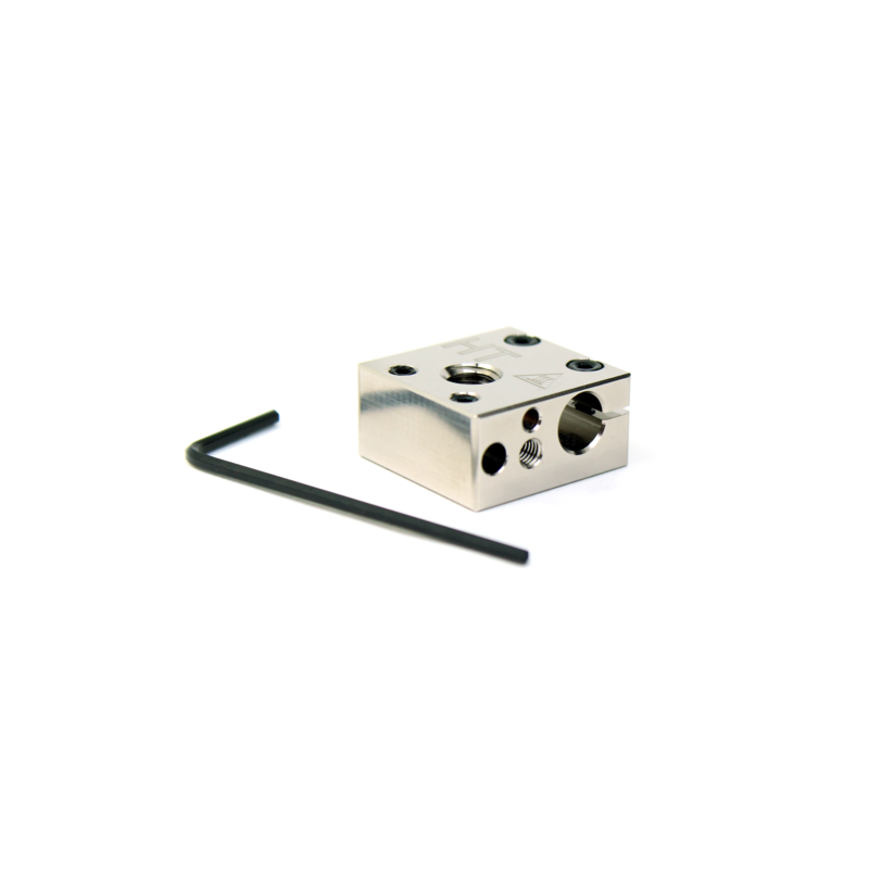 Micro Swiss Plated Copper High Temperature MK8 Style Heater Block Upgrade for CR10 / Ender