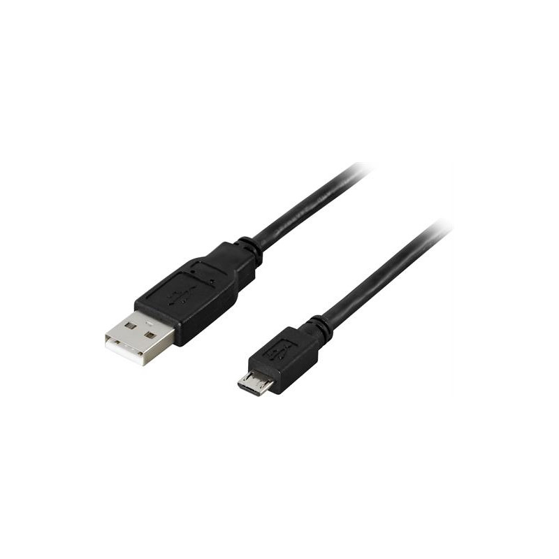 Deltaco USB Cable - 1 m - A-micro B