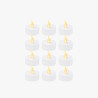 Bambu Lab LED Flame Tea Light Candle Set Warm Yellow (12pcs)