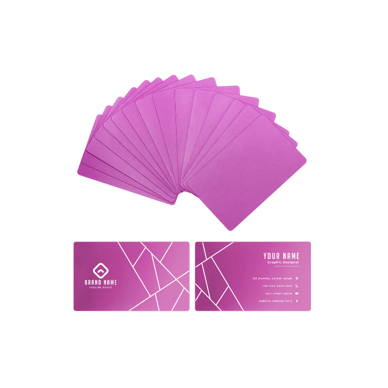 AlgoLaser Aluminum Business Cards (100 pcs)