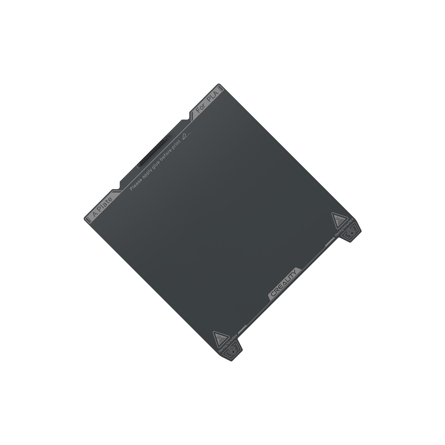 Creality 3D K1C Smooth PEI Build Plate Without Soft Magnetic Sticker - 235 x 235mm