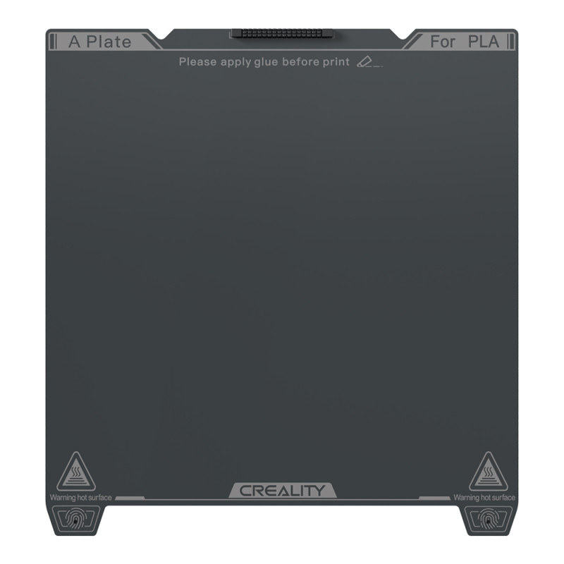 Creality 3D K1C Smooth PEI Build Plate Without Soft Magnetic Sticker - 235 x 235mm