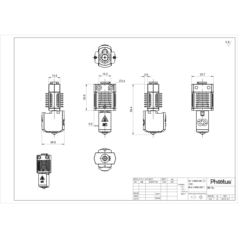 Phaetus Dragonfly HIC HF Hot-End