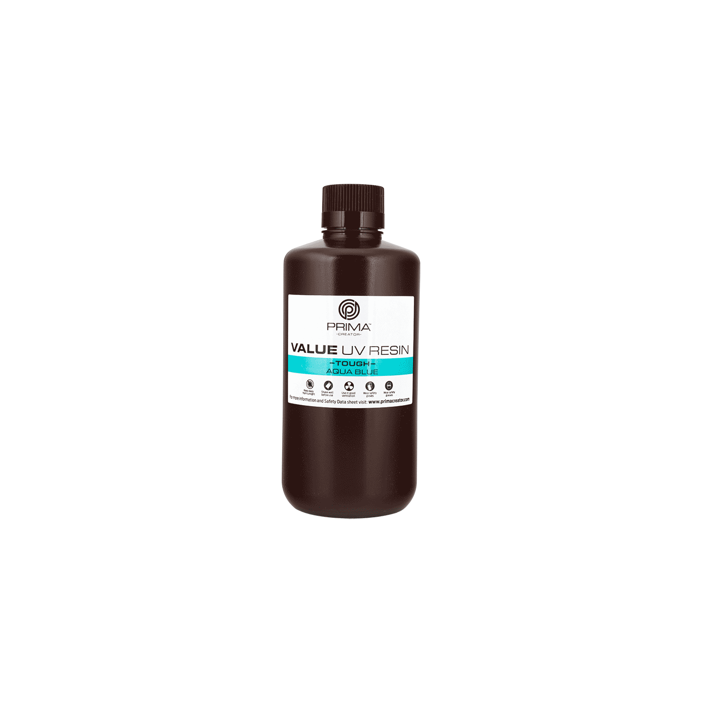 PrimaCreator Value Tough UV Resin (ABS Like) - 1 kg - Aqua Blue