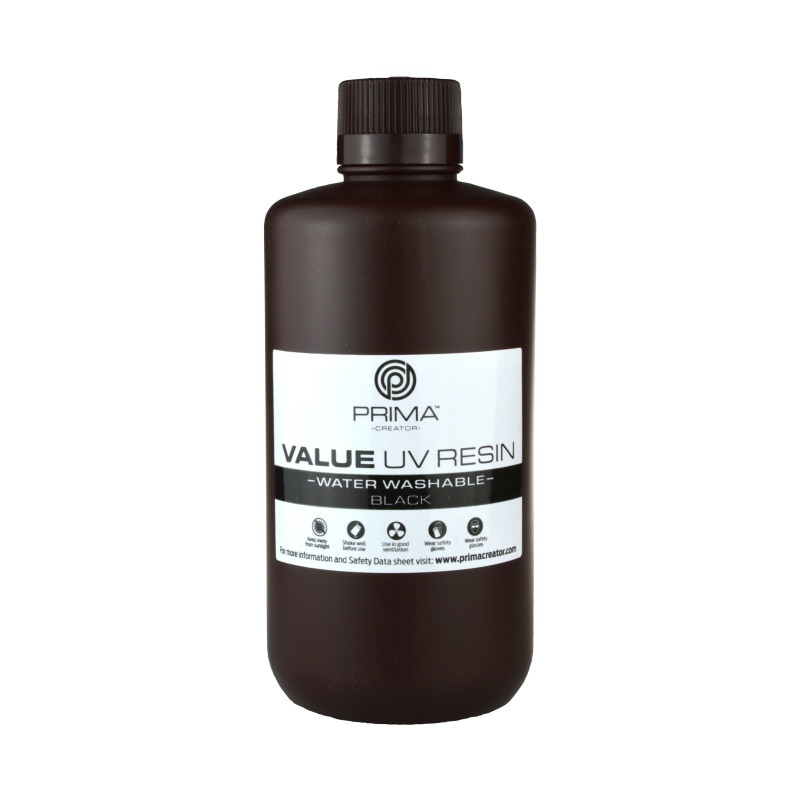 PrimaCreator Value Water Washable UV Resin - 1 kg - Black