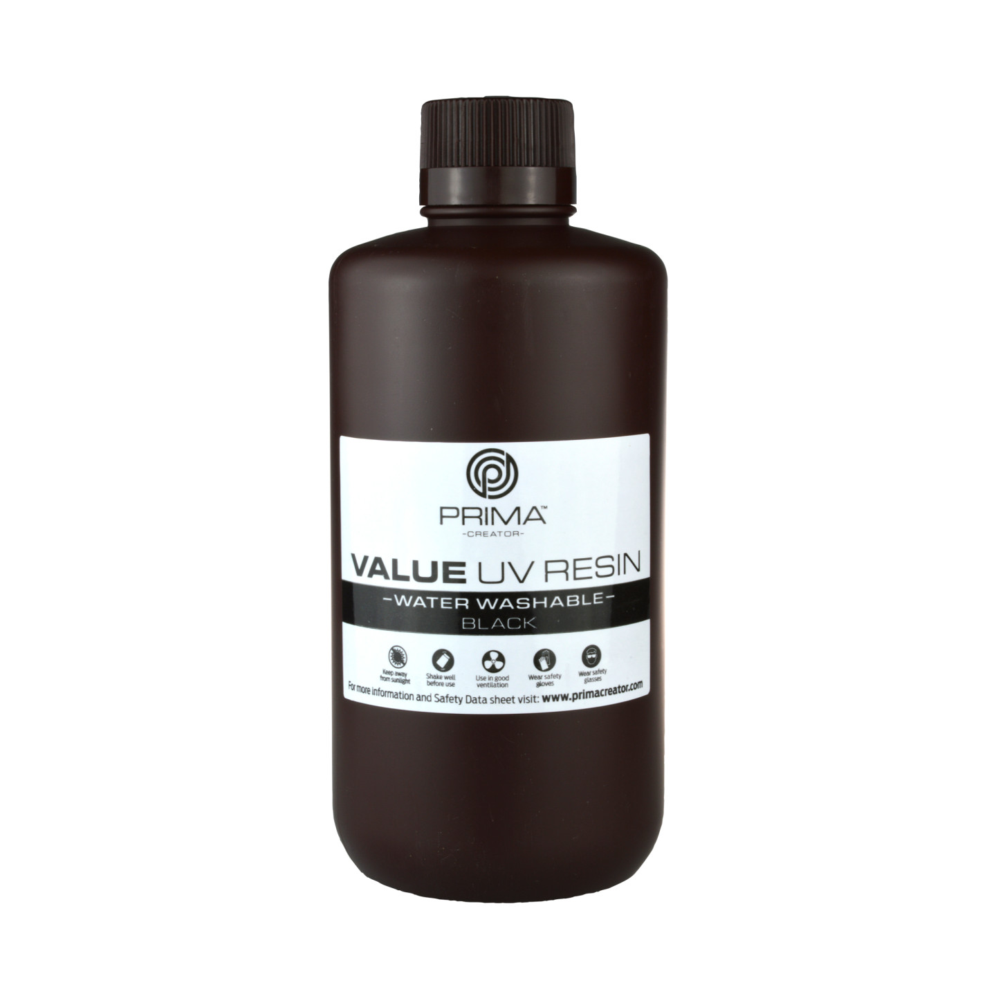 PrimaCreator Value Water Washable UV Resin - 1 kg - Black