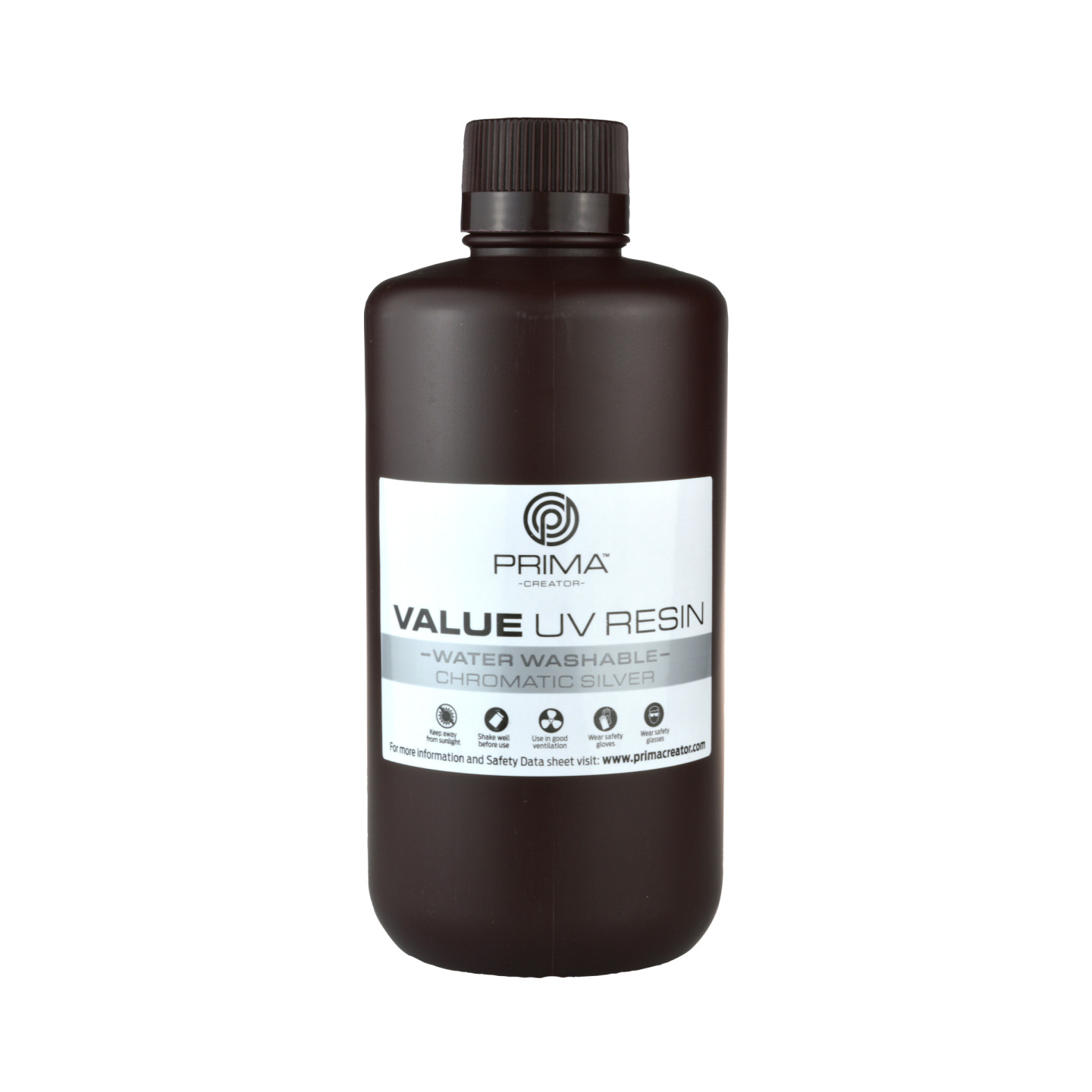 PrimaCreator Value Water Washable UV Resin - 1 kg - Chromatic Silver
