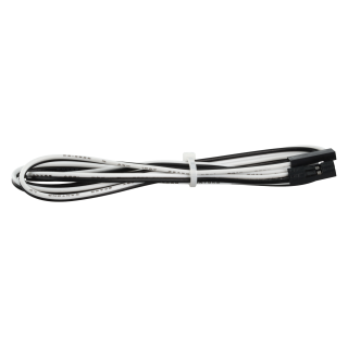 2P color black and white cable length 80cm, one end 2.54 DuPont female 2P, one end DuPont female 1Px2