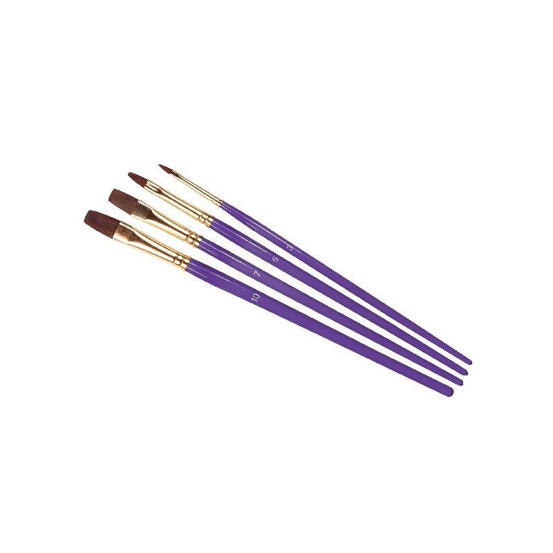 Humbrol AG4305 Brush Pack - Size (3/5/7/10) Flat