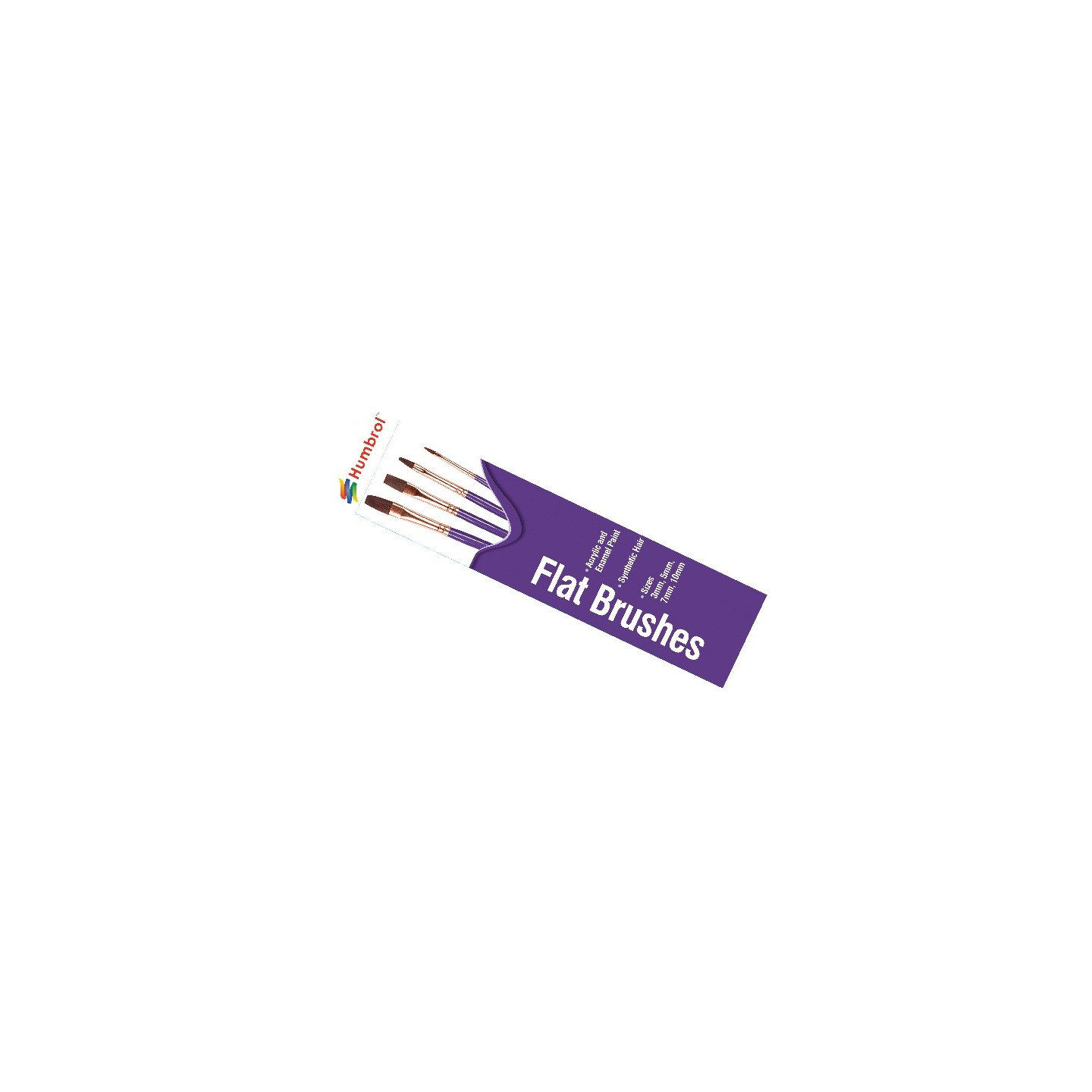Humbrol AG4305 Brush Pack - Size (3/5/7/10) Flat