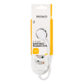 DELTACO Earthed power strip with 3 sockets, 1.5 m