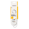 DELTACO Earthed power strip with 3 sockets, 1.5 m