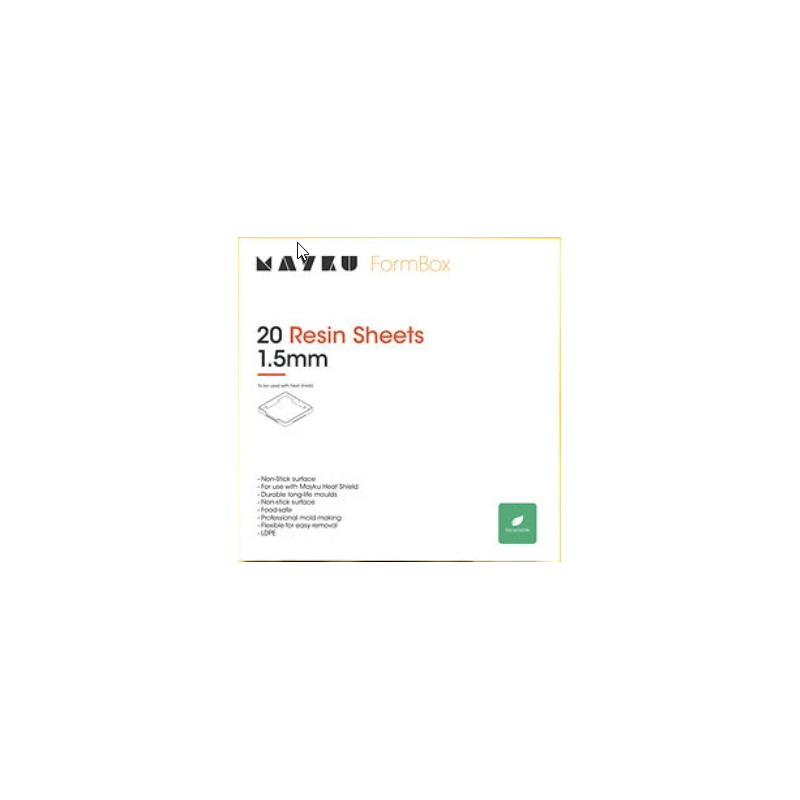 Mayku Resin Sheets (LDPE Sheets) 20 pack of 1.5mm 