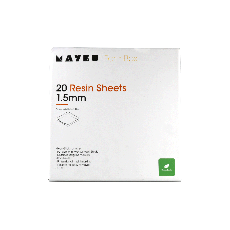 Mayku Resin Sheets (LDPE Sheets) 20 pack of 1.5mm 