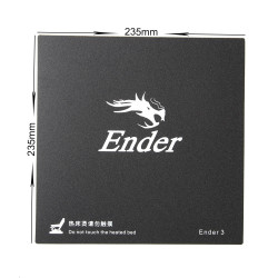 Creality 3D Ender-3 Build Surface 235x235mm with glass fiber plate and clips