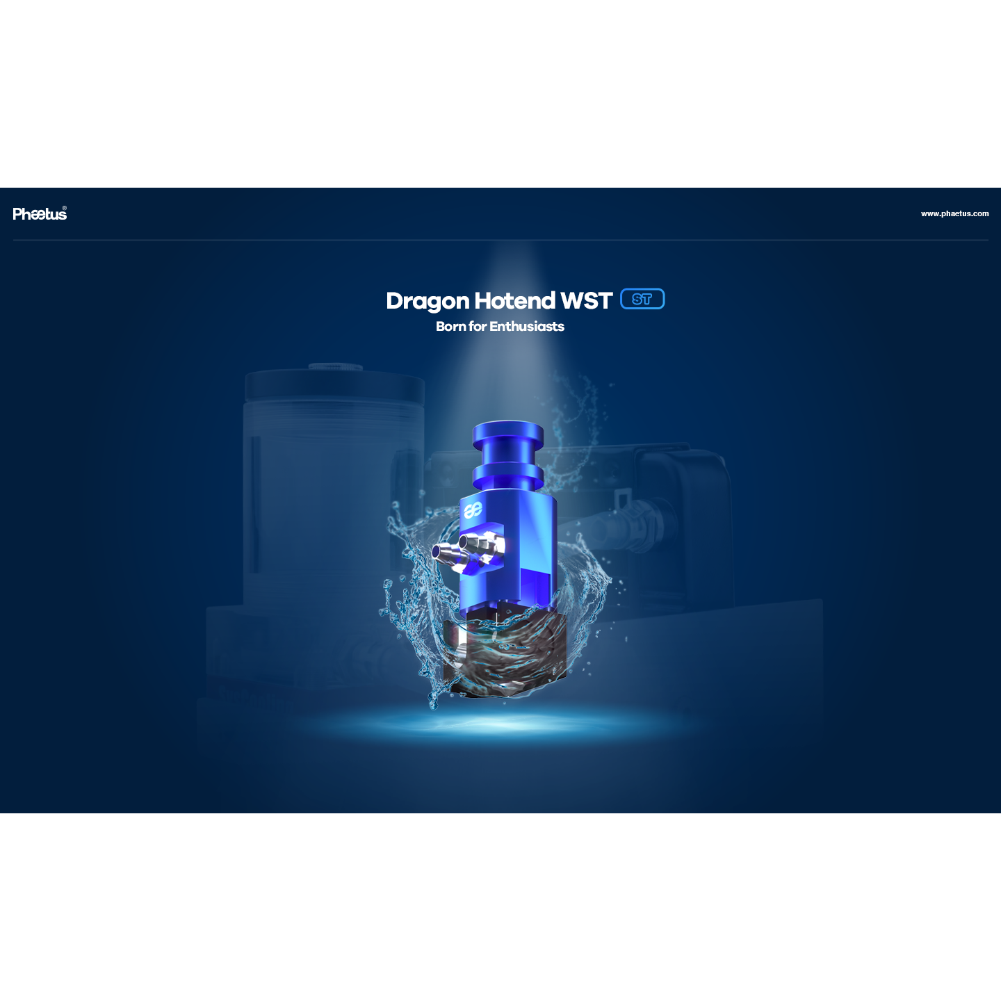 Phaetus Dragon Water Hotend - WST Blue
