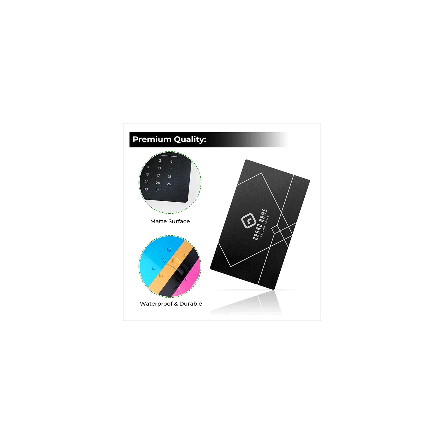 xTool Glossy Black Aluminum Business Cards (300pcs)