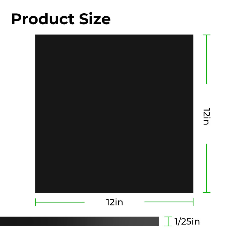 xTool 1mm Black Opaque Glossy Acrylic Sheet Plexiglass (10pcs)