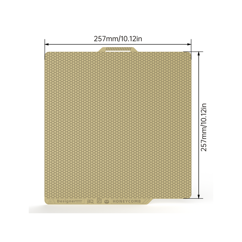 BIQU Panda Dual-textured Build Plate with Honeycomb & Houndstooth Patterns for Bambu X1/P1/A1