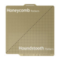 BIQU Panda Dual-textured Build Plate with Honeycomb & Houndstooth Patterns for Bambu X1/P1/A1