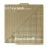 BIQU Panda Dual-textured Build Plate with Honeycomb & Houndstooth Patterns for Bambu X1/P1/A1