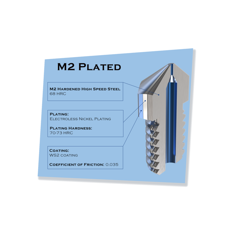Micro Swiss M2 Hardened High Speed Steel Nozzle - MK8 - 0.40mm