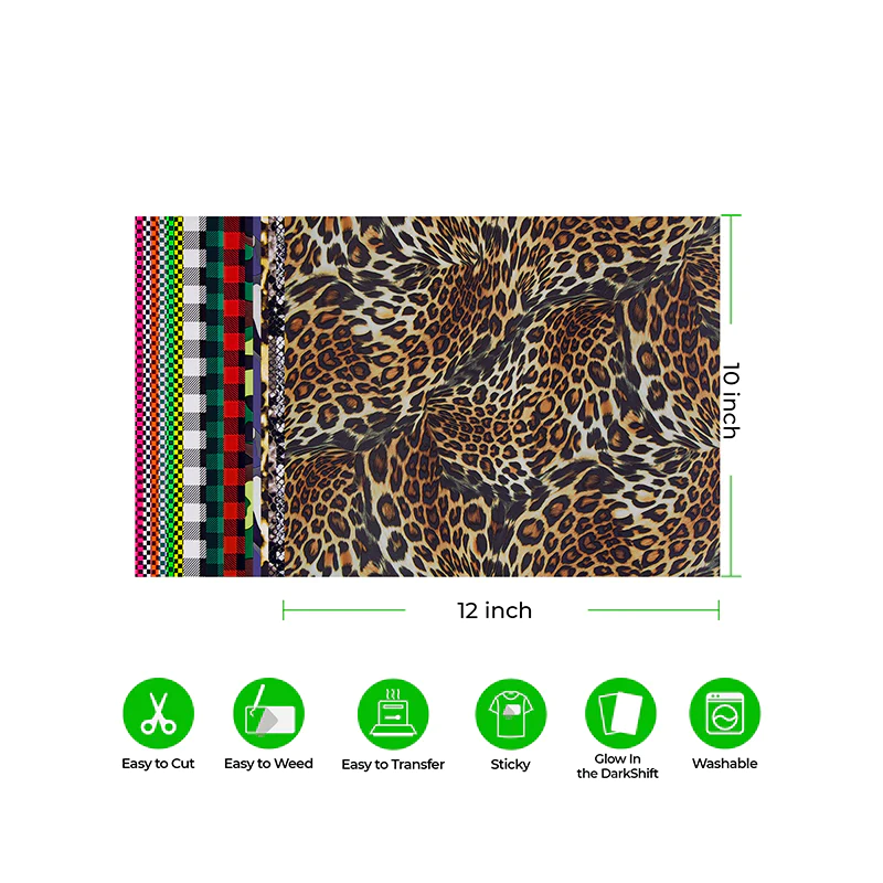 xTool Patterned Heat Transfer Vinyl - 30-pack