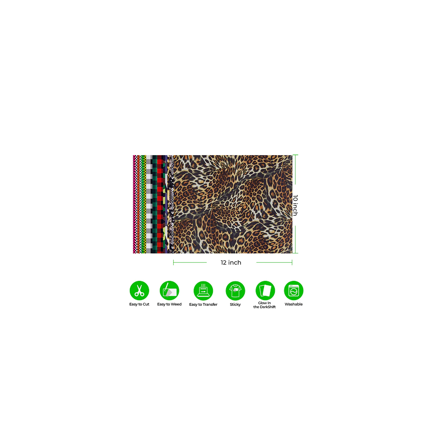 xTool Patterned Heat Transfer Vinyl - 30-pack