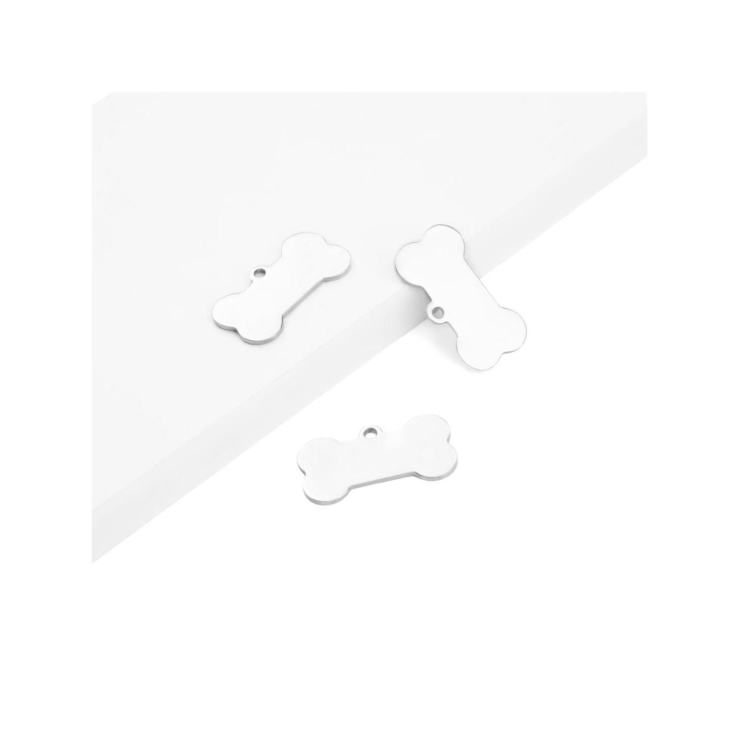 xTool Bone-Shaped Stainless Steel Dog Tag - 10 pcs