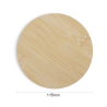 AlgoLaser Round Bamboo Coaster 5 pcs