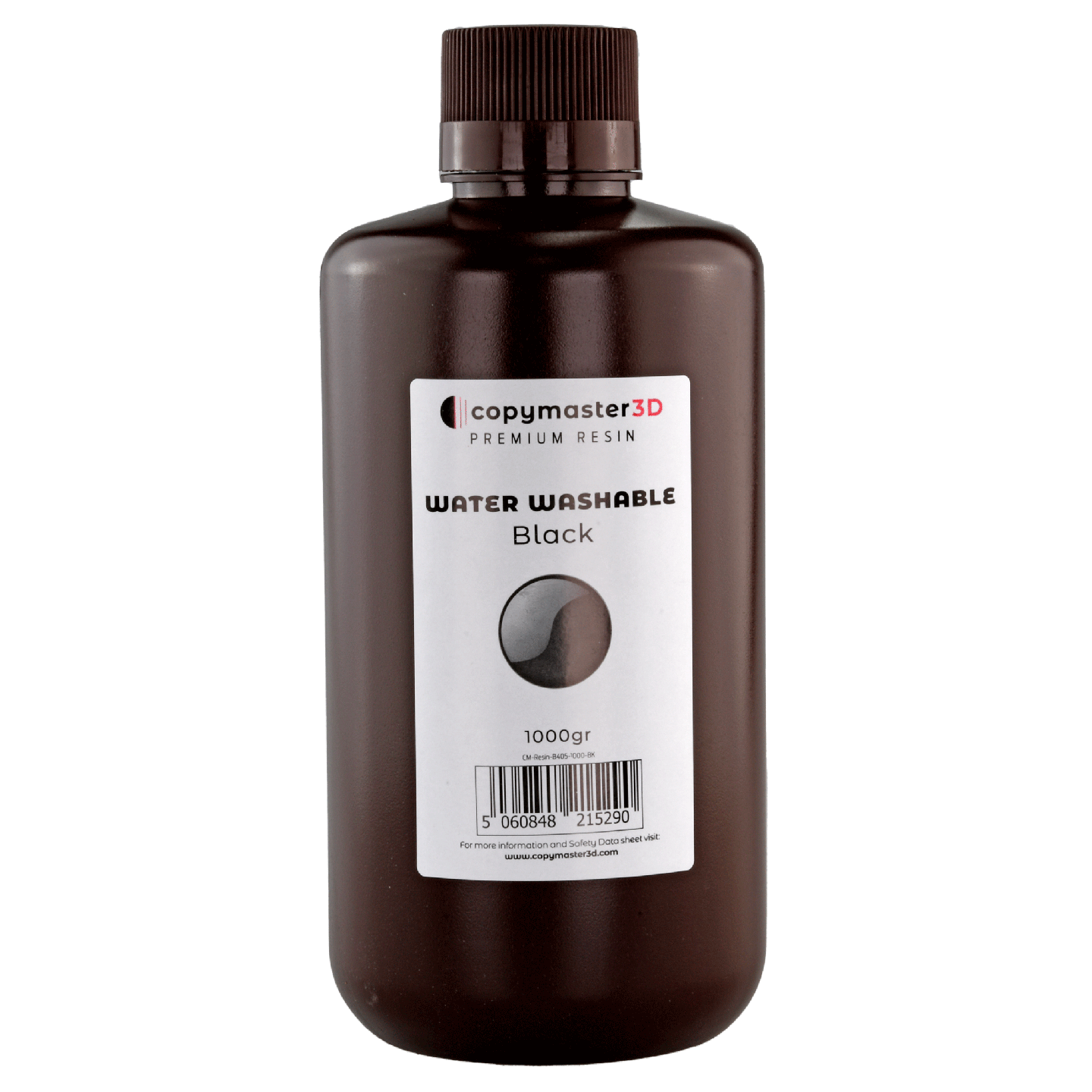 Copymaster3D Water Washable UV Resin - 1 kg - Black