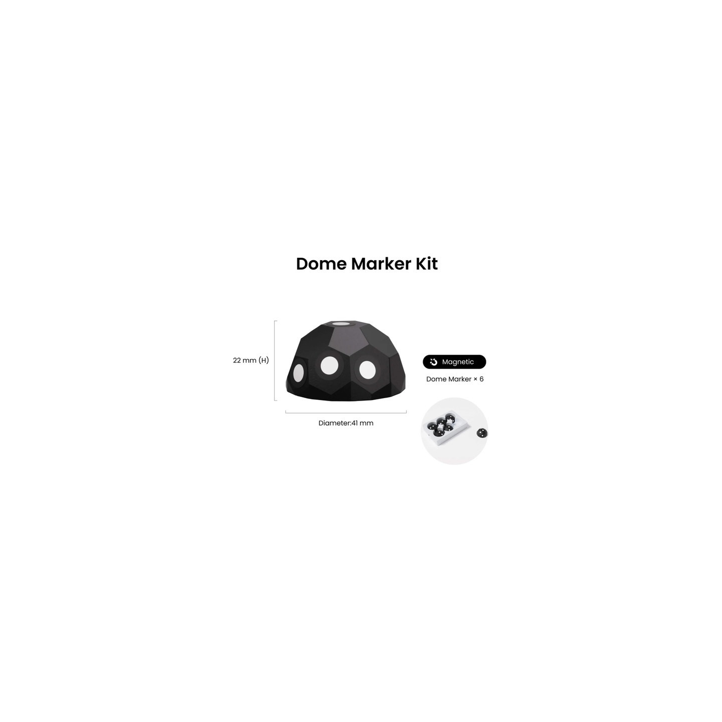 Revopoint - Dome Marker Kit (Magnetic)