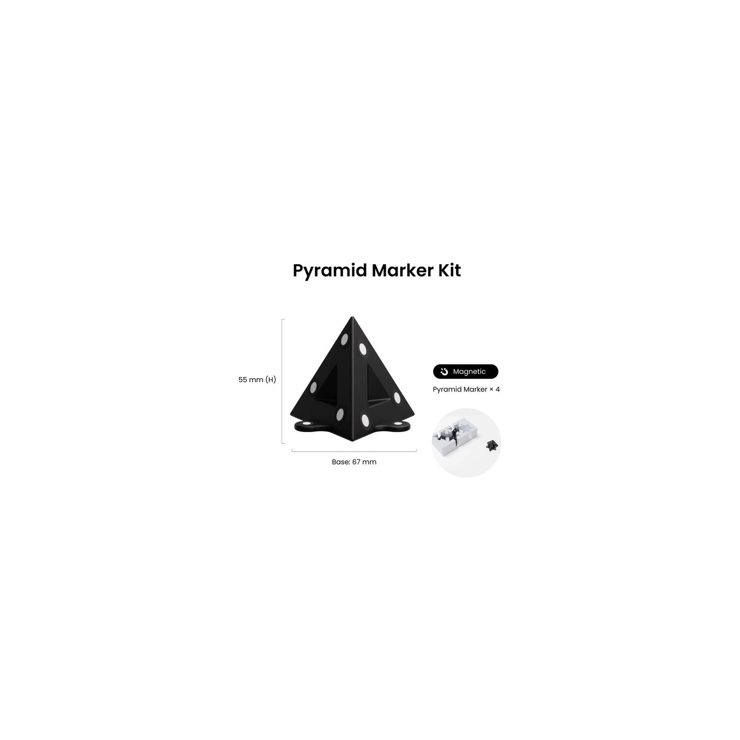 Revopoint - Pyramid Marker Kit (Magnetic）