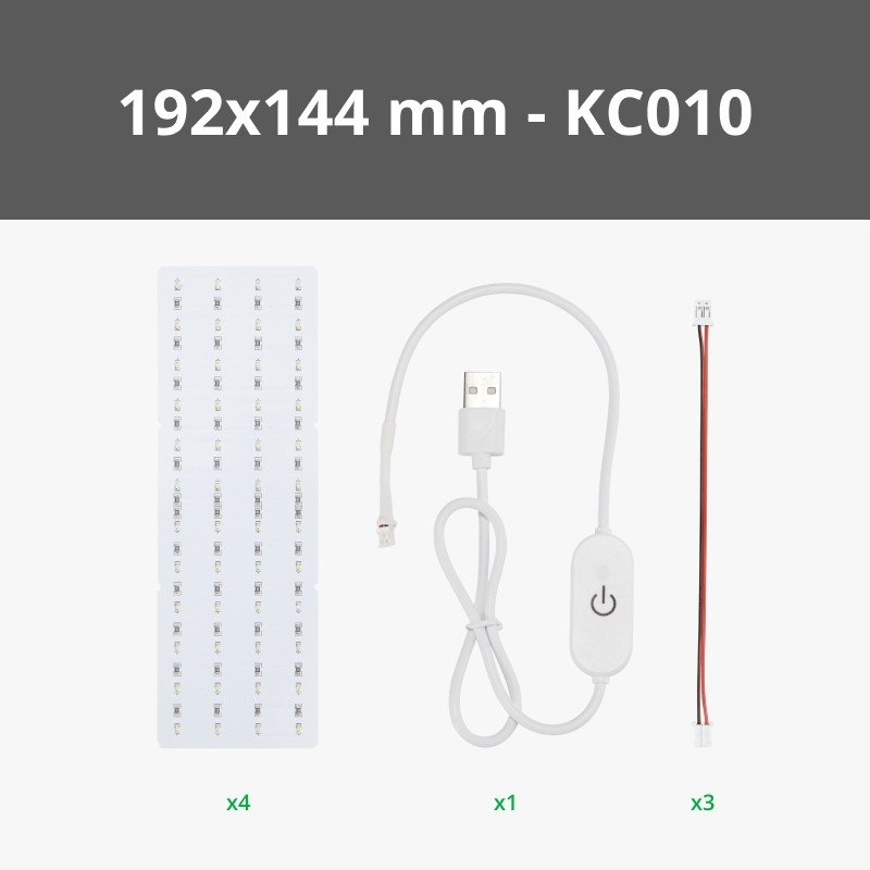 Bambu Lab Lithophane LED Backlight Board Kit (4PCS)