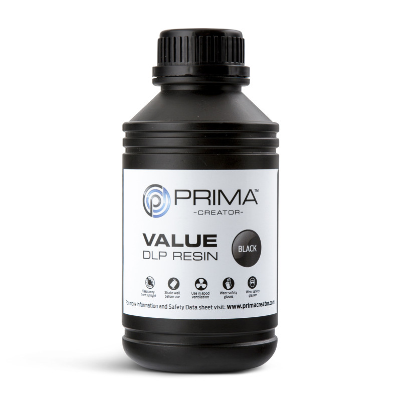 PrimaCreator Value UV / DLP Resin - 500 g - Black